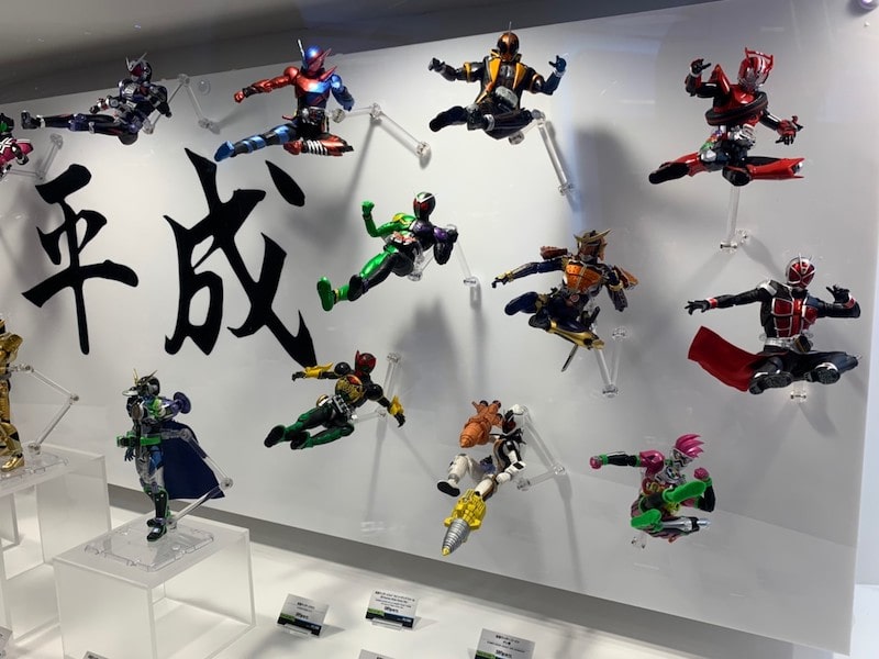 魂ネイションズの展示 ライダーキックの写真