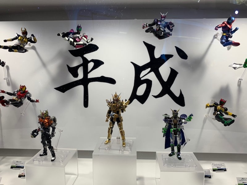 魂ネイションズの展示 ライダーキックの写真