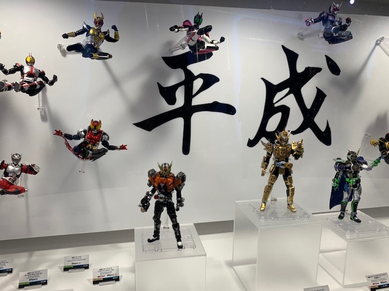 魂ネイションズの展示 ライダーキックの写真