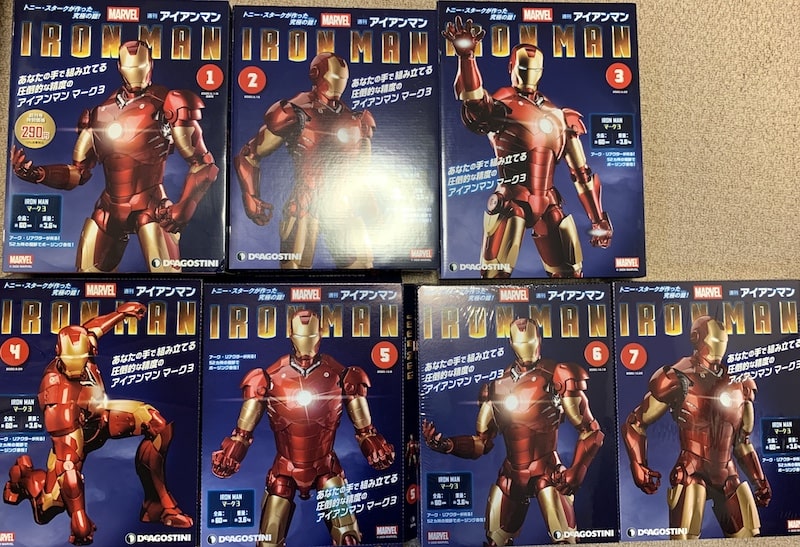 週刊アイアンマンの表紙サイクル